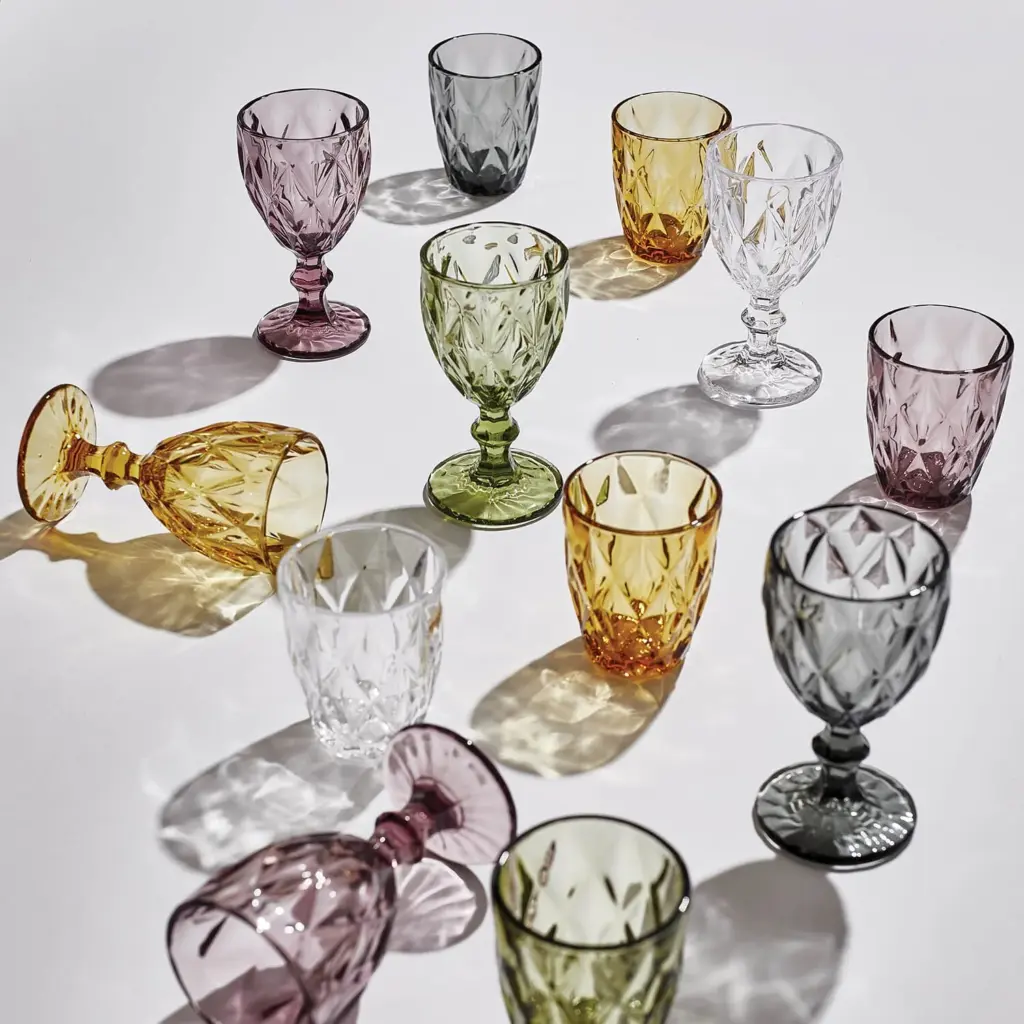 I fragili: L'arte di Imballare set 6 calici in pasta di vetro multicolor murano calice maison sucree 249722